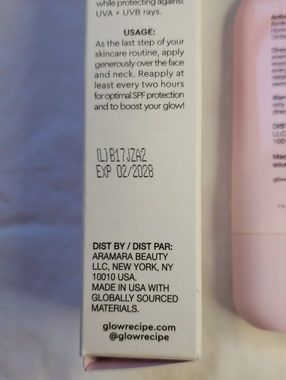 Glow Recipe  Dew Shield SPF 30 Hydrating Fluid Sunscreen. Watermelon Glow
